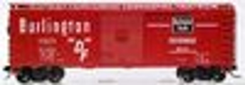 Atlas O CB&Q  40' steel box car,  3 rail or 2 rail