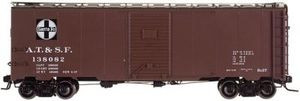 Atlas O Santa Fe (small logo) 1937 style AAR  40' steel box car, 3 or 2 rail