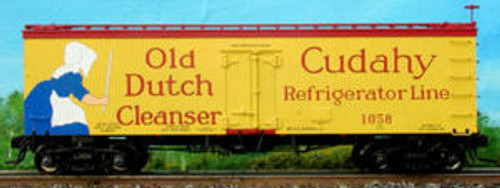 Atlas O Old dutch/cudahy Puritan   36' reefer, 3 rail or 2 rail