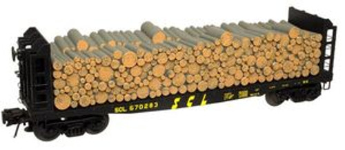Atlas O SCL 40' Pulpwood flat car, 3  or 2 rail