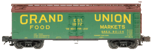 Atlas O Grand Union 40' reefer 2 rail or 3 rail