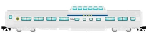 Atlas O Alaska Railroad #7034 Dome-Chair car