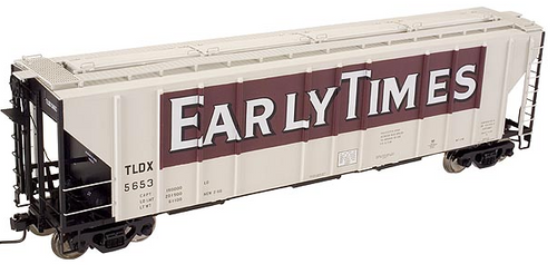 Atlas O Early Times PS4427 50' Covered Hopper, 3 rail or 2 rail