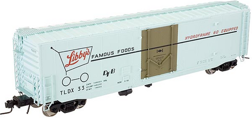 Atlas O Libby's Foods 50' plug door box car, 3 rail or 2 rail