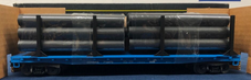 Weaver conrail  50' flat car, with pipe load, 3 rail or 2 rail