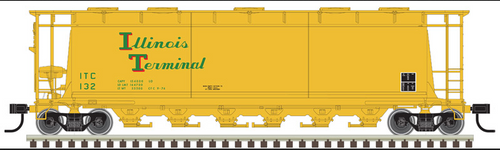 Atlas O Illinois Terminal  Cylindrical Covered  Hopper, 3 rail or 2 rail