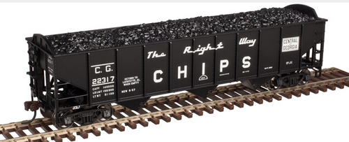 Atlas O C of G woodchip service 40' 3 Bay 40' open top  Hopper car