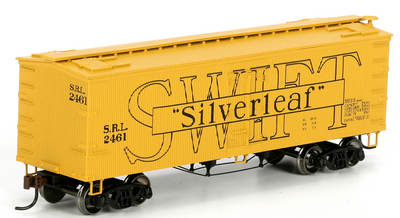 Atlas O  Swift silverleaf  36' wood reefer,  3 rail or 2 rail