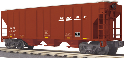 MTH Railking semi scale BNSF 3 bay PS-2CD covered hopper car 3 rail