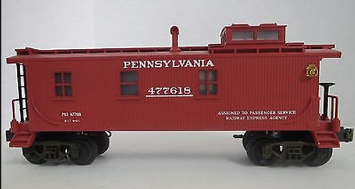 MTH Railking 1995 (semi-scale) PRR woodside caboose (red), 3 rail