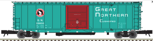 Atlas O GN (green) 50' PS-1 single door modernized box car, 3 rail or 2 rail 