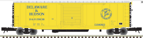 Atlas O D&H (yellow scheme)  50' modernized PS-1 single  door box car, 3 rail or 2 rail