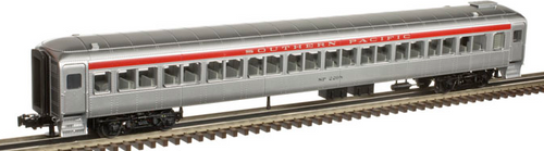 Atlas O (weaver)  80' SP (silver) Pullman-Bradley coach Car, 3 rail 