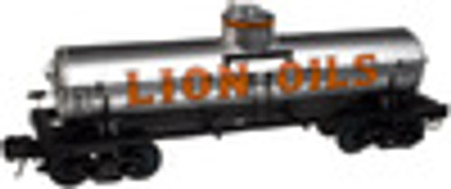 Atlas O Lion Oils 8000 gal tank car, 3 or 2 rail