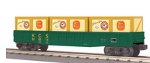 MTH Railking KCS gondola with crates, 3 rail
