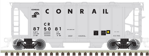 Atlas O Conrail ACF 34' AC-2 Covered Hopper car, 3 rail or 2 rail