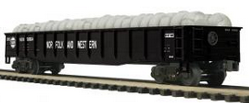 MTH Premier N&W  Mill Gondola Car w/ Coiled Wire Load, 3 rail