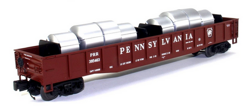 MTH Premier PRR Mill Gondola Car w/ Coiled Steel Load, 3 rail