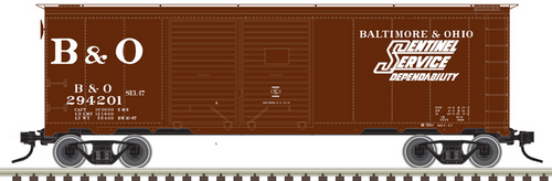 Atlas O B&O Sentinal service 1937 style Double door AAR  (1930's-1960's vintage)   40' box  car