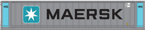 Atlas O  Maersk  (blue/silver) 45'' container