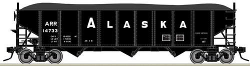 Atlas O Alaska RR 3 bay 40' open top hopper car