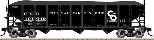 Atlas O C&O (for progress scheme)  3 bay 40' open top hopper car