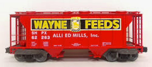 Weaver special run Wayne Feeds 34' PS-2 covered hopper car (yellow letters)