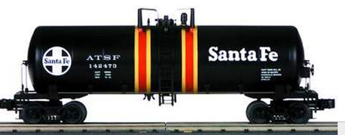 MTH Premier Santa Fe (center stripes) 40' Modern Tank Car, 3 rail