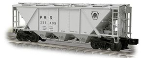 Weaver PRR H30 covered hopper (gray, plain keystone), 2 rail or 3 rail