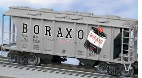 Weaver Boraxo34' PS-2 covered hopper, 2 rail or 3 rail