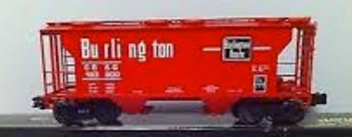 Weaver CB&Q Burlington red 34' PS-2 covered hopper, 2 rail or 3 rail