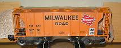 Weaver MILW (orange) 34' PS-2 covered hopper, 2 rail or 3 rail