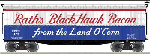 Atlas O  Rath's  Blackhawk 40' Wood Reefer, 3 rail or 2 rail