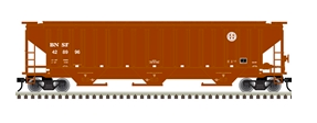 Atlas O BNSF (wagon wheel)  PS4750 Covered Hopper car, 3 rail or 2 rail