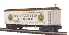 MTH Premier Robin Hood  Beer 36' wood reefer, 3 rail or 2 rail