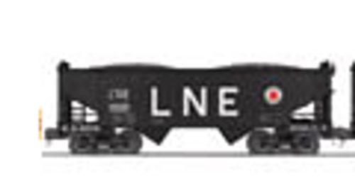 MTH Premier Lehigh & New England 2-Bay Offset Hopper w/Coal Load, 3 rail