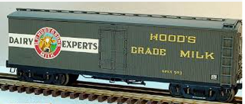 Lionel Hoods Milk  40'  milk express  reefer with internal milk tanks (dairy experts),  3 rail