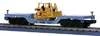 MTH Rail King MTH Construction Depressed Center Flat Car w/CAT Bulldozer, 3 rail