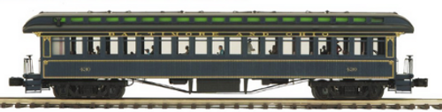 MTH Premier B&O  1890's style woodside  64' passenger coach, 3 rail