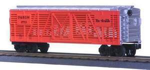 MTH Rail King Rio Grande Stock Car, 3 rail