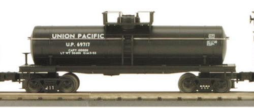 MTH Railking UP (black) almost full scale  8000 gallon Tank Car, 3 rail