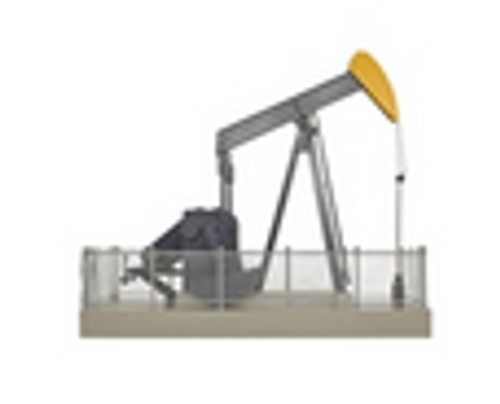 Atlas O (Walthers)  O gauge Operating Oil Well pump, black/orange