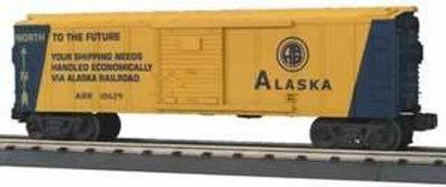 MTH Rail King Alaska 40' Box Car, 3 rail