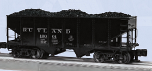 Lionel O  Rutland  2 bay hopper car,  3 rail