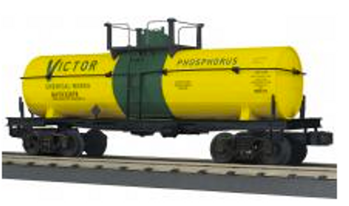 MTH Railking  Victor Chemical 11,000 gal style  Tank Car, 3 rail