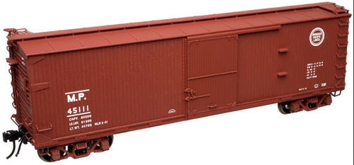 Atlas O  MP (buzz saw) 40'  double sheathed (wood)  box car, 3 rail or 2 rail