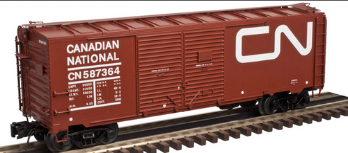 Atlas O  CN (Noodle) 1937 style AAR  40' double door Box car, 3 rail or 2 rail