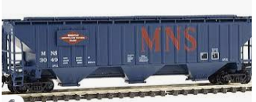Weaver MNS  50' PS-2CD (4740) covered hopper, 2 rail  or 3 rail