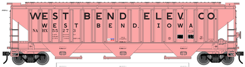 Atlas O  PDT exclusive West Bend Elevator   PS4750 Covered Hopper car 3 rail or 2 rail