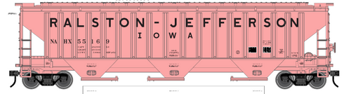 Atlas O  PDT exclusive Ralston Jefferson  Elevator   PS4750 Covered Hopper car 3r pr 2r